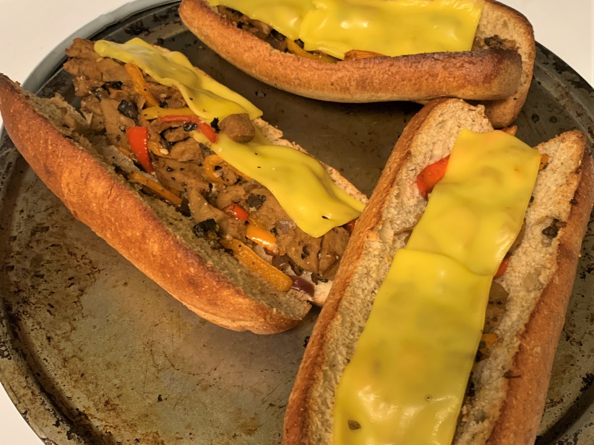 Vegan Philly Cheese Steak&nbsp;Sandwich